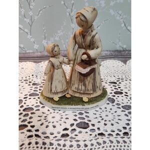 Country Harvest Collection Enesco Jesse 1982 Mother Child Basket Love & Hope